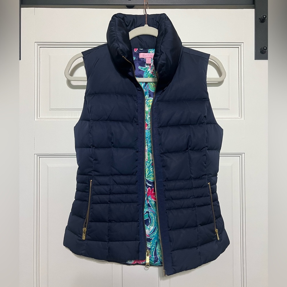 Lilly Pulitzer puffer vest size small